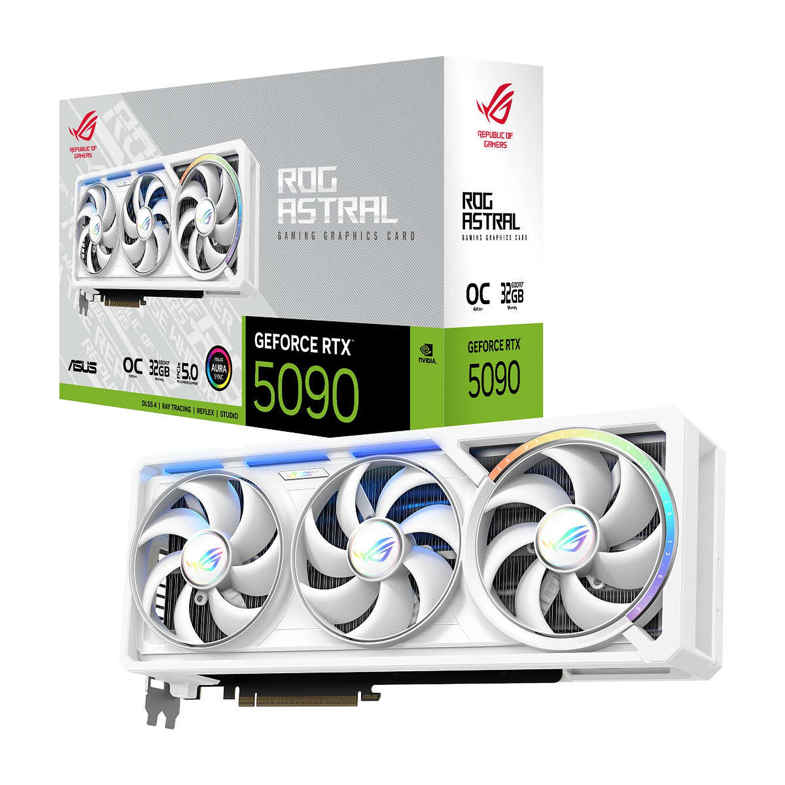 ASUS ROG Astral GeForce RTX 5090 WHITE OC — 32 Go GDDR7
