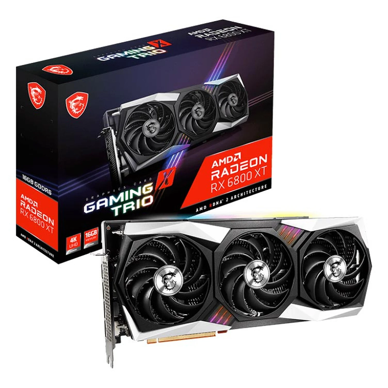 MSI Radeon RX 6800 XT Gaming X Trio — 16 Go